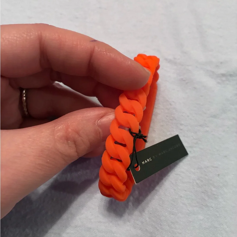 Marc by Marc Jacobs Braided Bracelet in color fluoro orange - Picture 5 of 8